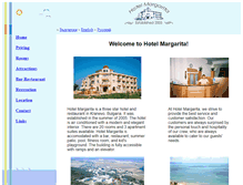 Tablet Screenshot of margihotel.com